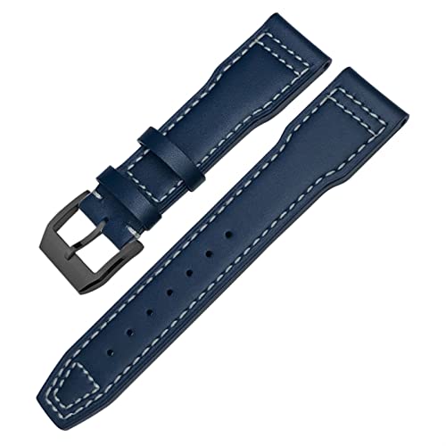 Bracelet montre cuir véritable 21mm style pilote pour sublimer votre quotidien