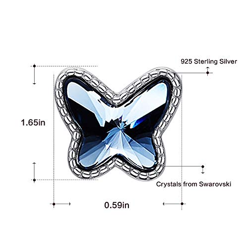 Boucles d'oreilles papillon argent 925 parfaites pour sublimer vos soirées - 5