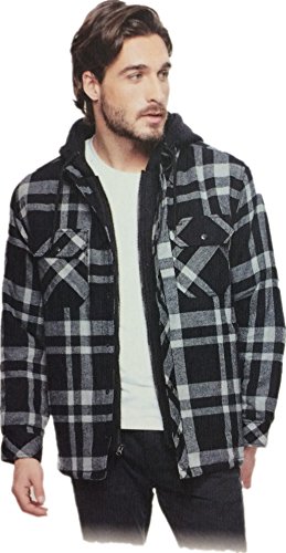 Boston Traders Mens Hooded Flannel 