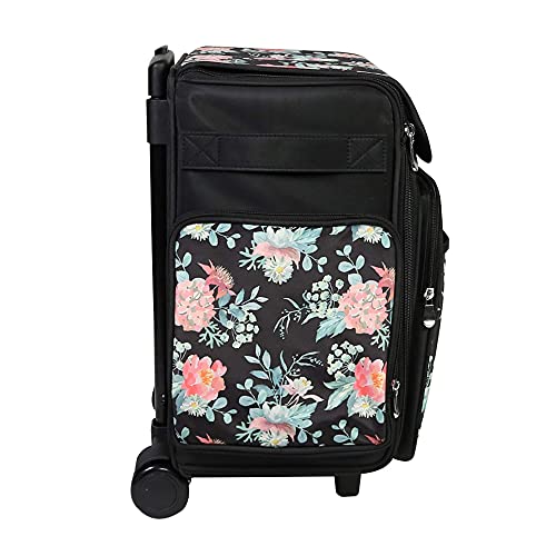 Everything Mary Collapsible Rolling Craft, Flowers - Wheeled Scrapbook Tote For Scrapbooking & Art - Travel Organizer Storage Bin For Paper, Glue, Tape - Roller Cart For Teachers & Medical #TOP5