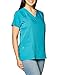 WonderWink Women's Scrubs Four Way Stretch Sporty V-Neck Top, Real Teal, Large