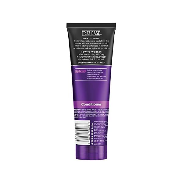 John Frieda Frizz Ease Daily Nourishment Conditioner for Frizz-Prone Hair, 8.45 fl oz, Best for Curly, Wavy, and Thick Hair, Formulated with Vitamins A, C, E and Green Tea Extract