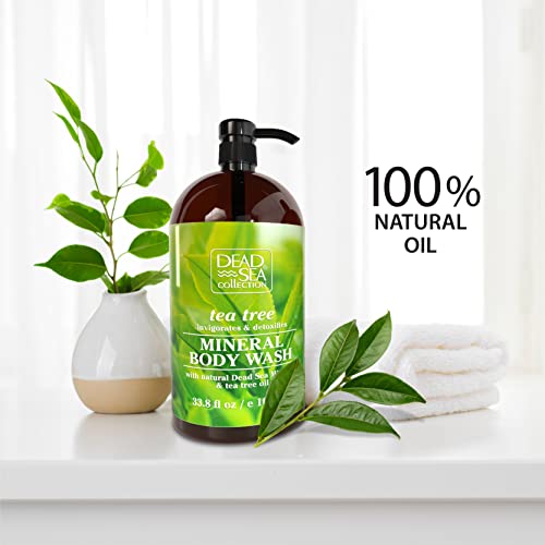 Dead Sea Collection Shower Gel for Women and Men, Body Wash with Pure Dead Sea Minerals and Tea Tree Oil - Image 3