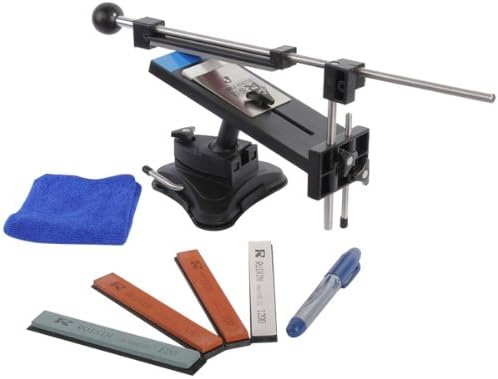 Knife Sharpener, AGPTEK Second Professional Kitchen Knives Sharpen Tool System Fix-angle With 4 Stones(#120, 320, 600, 1500)
