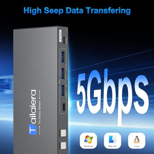 Image of HDMI KVM Switch 1 Monitors 4 Computers - 4K@60Hz 4 Port KVM Switch for 4 Computers,Kvm Switch 4 Computers with 4 USB 3.0 Ports Share Keyboard Mouse Printer with 4 USB Cables and Desktop Controller