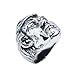 Bague Mode Bijoux Les Plus récents Couleur Argent et Couleur Or American President Men's Cool Biker Ring 10 Silver