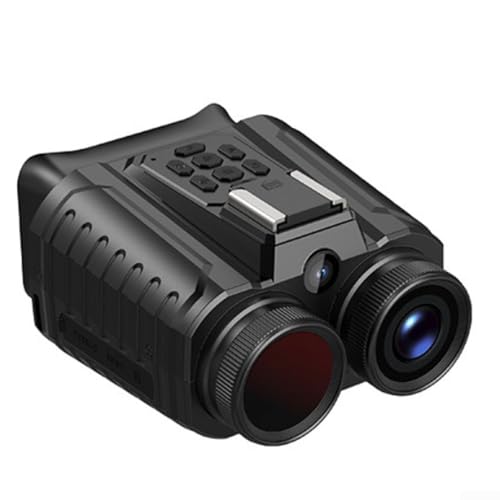 Oniissy Prismáticos digitales recargables para visión nocturna con zoom de 28X, pantalla IPS de 2 pulgadas, 7 niveles de brillo y batería reemplazable para uso prolongado (NV109)