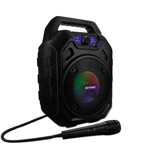 Enceinte Mini High Power Bluetooth Metronic 477188 audio portable noire avec micro inclus - 3