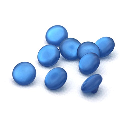 Tong Yue Resin Colored Shirt Pearl Buttons For Craft Sewing Childre Buckle 20Pcs/Pack-Deep Blue #TOP15