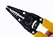 IDEAL Electrical 45-120 T-5 T-Stripper - 10-20 AWG, Yellow Wire Stripper with Looping Holes, Plier Nose, Spring Loaded Automatic Opening,Black