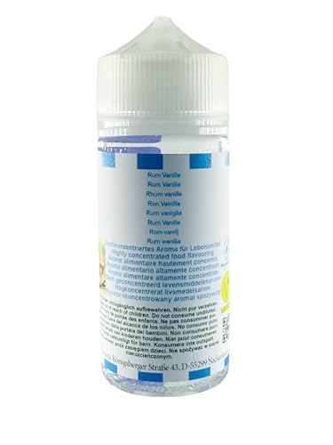 Rhum vanille arôme concentré Sasami 100 ml pour préparations vegan