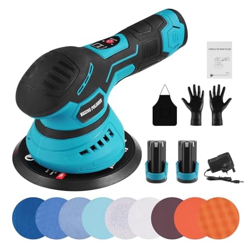 Cordless Car Polisher with Dual Battery