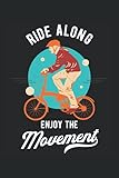  Ride Along: Bicicleta ciclista diciendo vintage biker gifts cuaderno forrado (formato A5, 15, 24 x 22, 86 cm, 120 páginas)