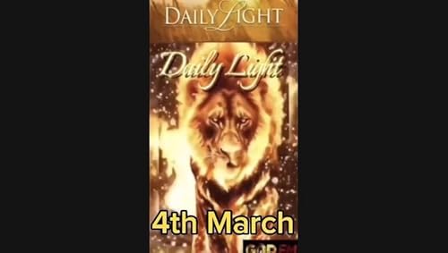 Daily Light 4th March Ayesha GOD FM