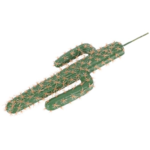 Healeved Modelo de Cactus Artificial sin Maceta 46 Cm, Simulación Realista de Planta Desértica, Decoración de Escritorio y Jardín Adorno sin Maceta para Ambiente Hogar y Oficina