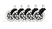 SunnieDog Office Chair Wheels (Set of 5) | Replacement Caster Wheels for Desk, Computer, & Gaming Chairs | Safe for Carpet, Tile & Hardwood Floors
