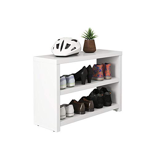 Conjunto com 2 Sapateiras Recamier Safira - Branco - Rpm Móveis