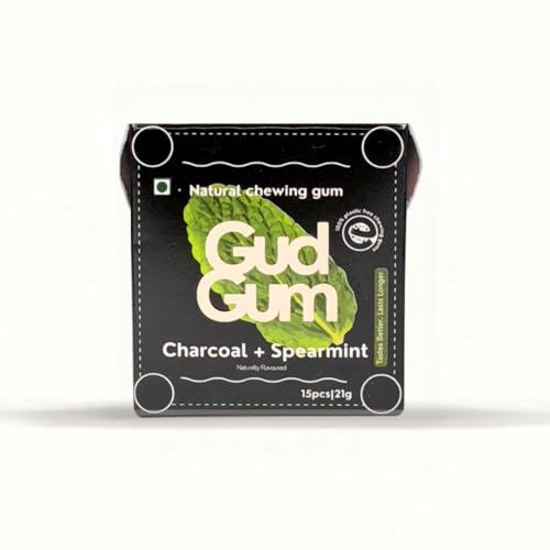 Image of Gud Gum- Natural, Plastic Free Chewing Gum -21g x 4 - Mini Pack of 4- No added artificial colours, flavours & sweeteners