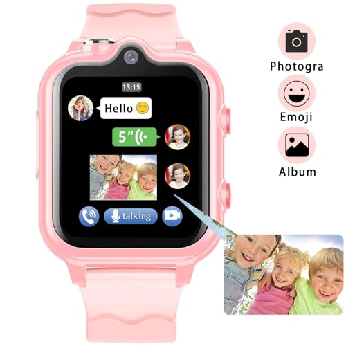 Smart Watch for Kids - 4G GPS Watch With WiFi, SMS, Call, Voice Video Chat, Bluetooth, Audio Recording, Alarm, Pedometer - Christmas Birthday Gifts for 4-16 Students3