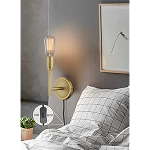 Phansthyminimalistindustrialwallsconcessetof2simplicitypluginwalllampswithswitchforlivingroombedroombedside2packantique Urban Country Home Decor Phansthy minimalist industrial wall sconces set of 2 simplicity plug in wall lamps with switch for living room bedroom bedside 2 pack antique urban country home decor