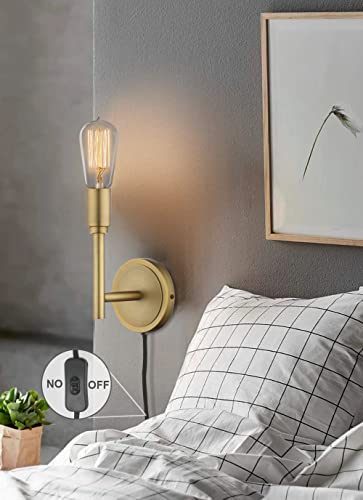 Phansthyminimalistindustrialwallsconcessetof2simplicitypluginwalllampswithswitchforlivingroombedroombedside2packantique Urban Country Home Decor Phansthy minimalist industrial wall sconces set of 2 simplicity plug in wall lamps with switch for living room bedroom bedside 2 pack antique urban country home decor