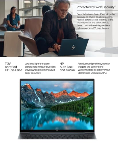 HP Dragonfly G4 13.5" WUXGA 400 Nits Touchscreen Slim & Light Laptop - Intel Evo Core i7-1355U - Thunderbolt4 – Backlit - Privacy Shutter- 32GB - Win11 Pro W/HDMI (32GB RAM |1TB PCIE SSD) - Image 5