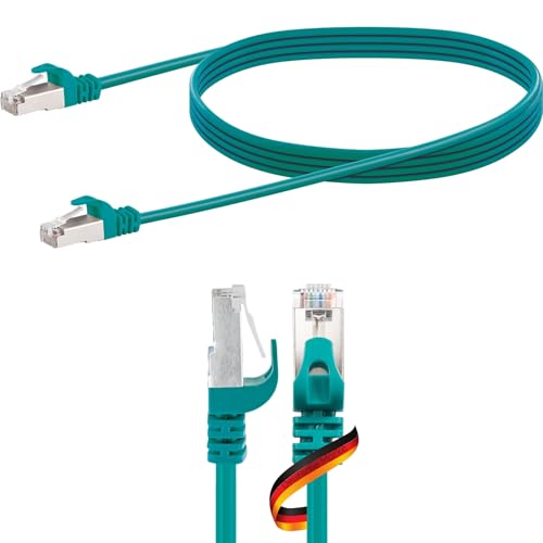 SCHWAIGER CKG6020 539 - Câble réseau CAT6 - Câble Ethernet LAN - Routeur DSL - 1000 Mbit/s - Pour réseau Gigabit - 2 m - Vert