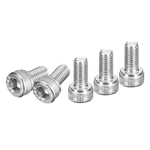 DTGN M5x10mm Socket Head Cap Screws Bolts, 50Pcs 304 Stainless Steel 18-8, Metric Machine Hex Socket Screw, Hex Drive
