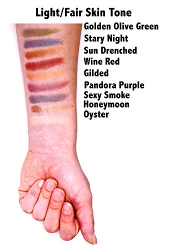 Pure Zivaª Wine Deep Purple Red Shimmer Pressed Powder Single Vegan Eyeshadow; Talc, Paraben & Cruelty Free #TOP5