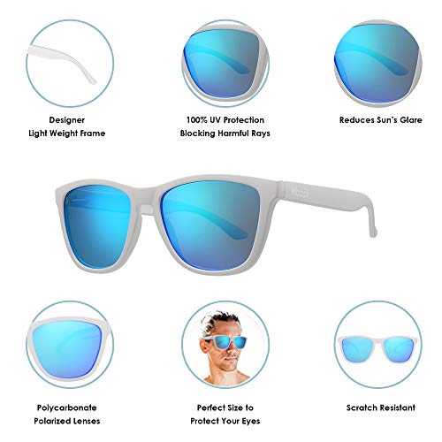 Image of Woosh Polarized Lightweight Sunglasses for Men and Women -Unisex Sunnies for Fishing Beach Running Sports and Outdoors