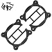 2X Front Headlight Lamp Cover W/ Screws for Traxxas TRX-4 2021 for Ford for Bronco 1/10 RC