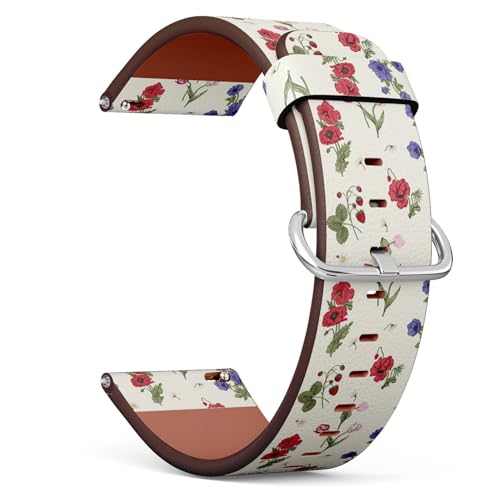 Correa vegana 18mm con cierre rápido y estampado floral miniatura 1