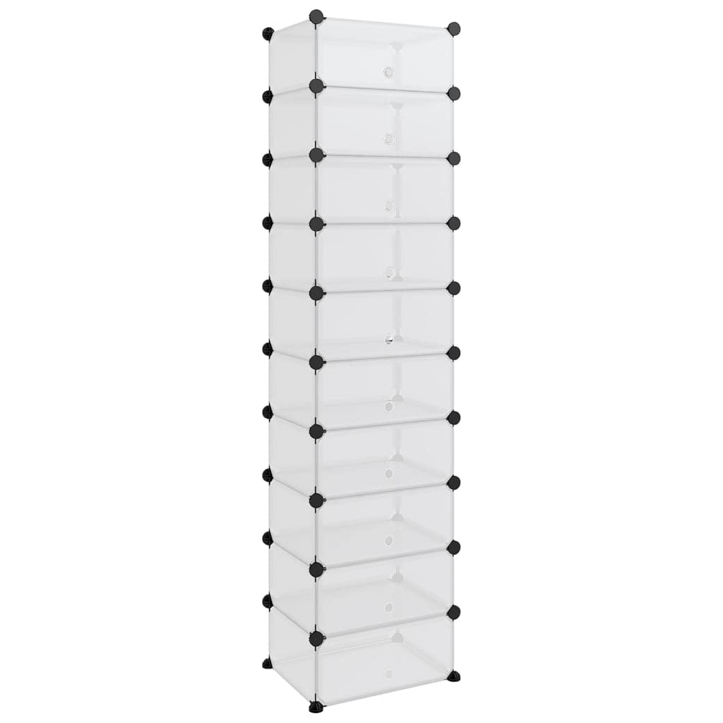 SYDE Zapatero PP Transparente 44x32x174 cm