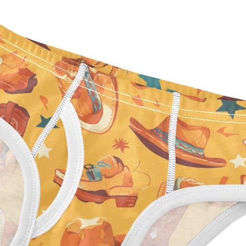 KLL Seamless Cowboy Western Boots Hat Toddler Boys' Comfort Athletic Underwear Cute Children Undies4