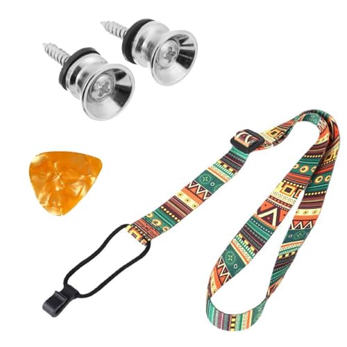 Correa de Ukelele,Correa de Ukelele Ajustable,Estilo Étnico Correa Ukelele,Correa de Ukelele Universal de Nailon,Correas Guitarra y Bajo Strap,para Ukelele,Bajo,Guitarra Pequeña,con Púa de Guitarra