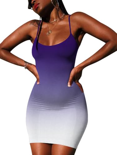 Image of Nimsruc Women Sexy Bodycon Mini Dress Summer Short Backless Spaghetti Strap Dresses