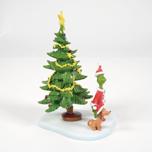 Figurine de Bienvenue Grinch statuette de Noël décorative 14,3 cm
