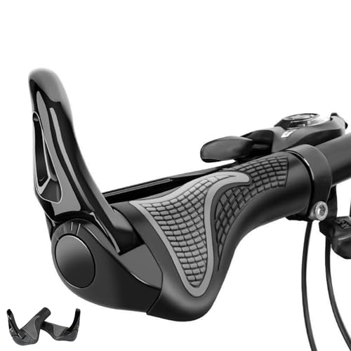 Favuit Fahrradgriffe Ergonomisch Rutschfester Lenkergriffe MTB Lenker Griffe Fahrrad Handgriffe Gummi Fahrradlenker für 22,2 mm Mountainbike Trekkingrad E-Bike Rennrad (Black)
