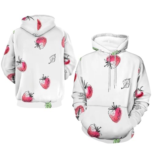 Sweats à capuche fraise pull pour des week-ends cocooning en taille S - 7