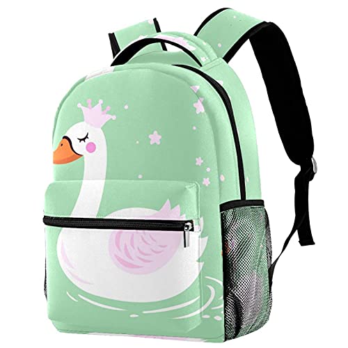 Sac à dos de voyage vert cygne porte-bouteille externe anti-fuite