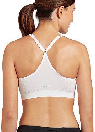 Jockey Women's Bra Mid Impact Molded Cup Seamless Sports Bra2