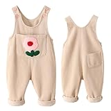 Design de poche pratique : la salopette en velours côtelé pour enfants a une grande poche centrale avec de jolis motifs de dessin animé, ce qui rend le pantalon moulant ludique et adorable. En même temps, le sac offre un espace de rangement pratique pour les petits trésors.