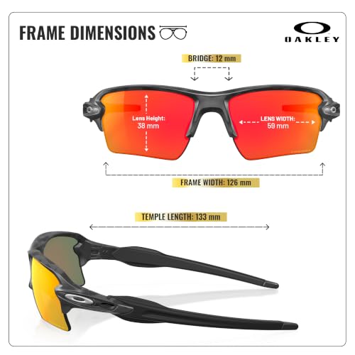 Image of Oakley FLAK 2.0 XL OO9188 Rectangle Shape Sunglasses With Official Eyewear Kit
