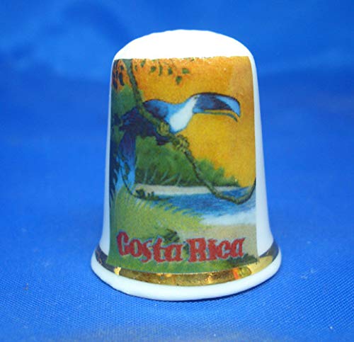 Dé à Coudre En Porcelaine Fine Birchcroft - Collection Voyage Tanzanie Avec Boîte Cadeau En Dôme - 3