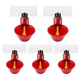【Alta calidad】Estas copas para aves de corral están hechas de material ABS, resistencia al calor, resistencia a bajas temperaturas, resistencia química, larga vida útil.