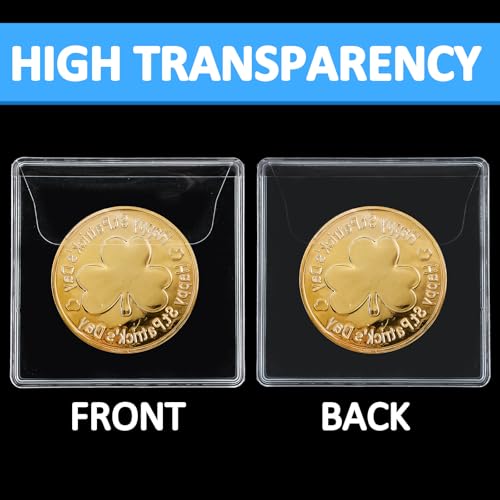 200 Protectores plásticos para monedas 2.2x2.2 pulgadas miniatura 5