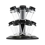 Générique Drehbarer Gewürzständer, Gewürzregal für 12 Töpfe, Gewürzhalter für Schrank |...