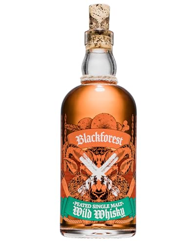 Brennerei Wild, Blackforest Peated Single Malt Wild Whisky, Süßliche Karamell-Nuss-Note, Rauchiger...