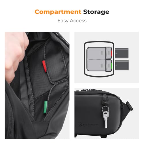 Image of K&F CONCEPT Camera Sling Bag Crossbody Bag Waterproof Camera Shoulder Backpack DSLR /SLR /Mirrorless Camera Case
