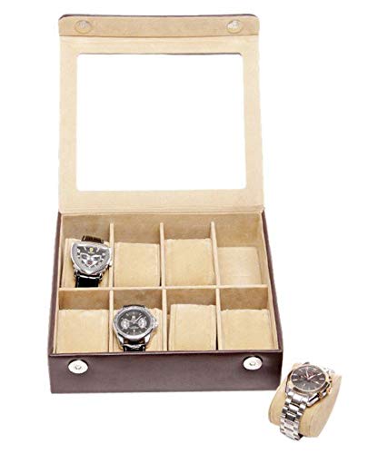 Stones Bridge Pu leather 8 slots watch box (brown)